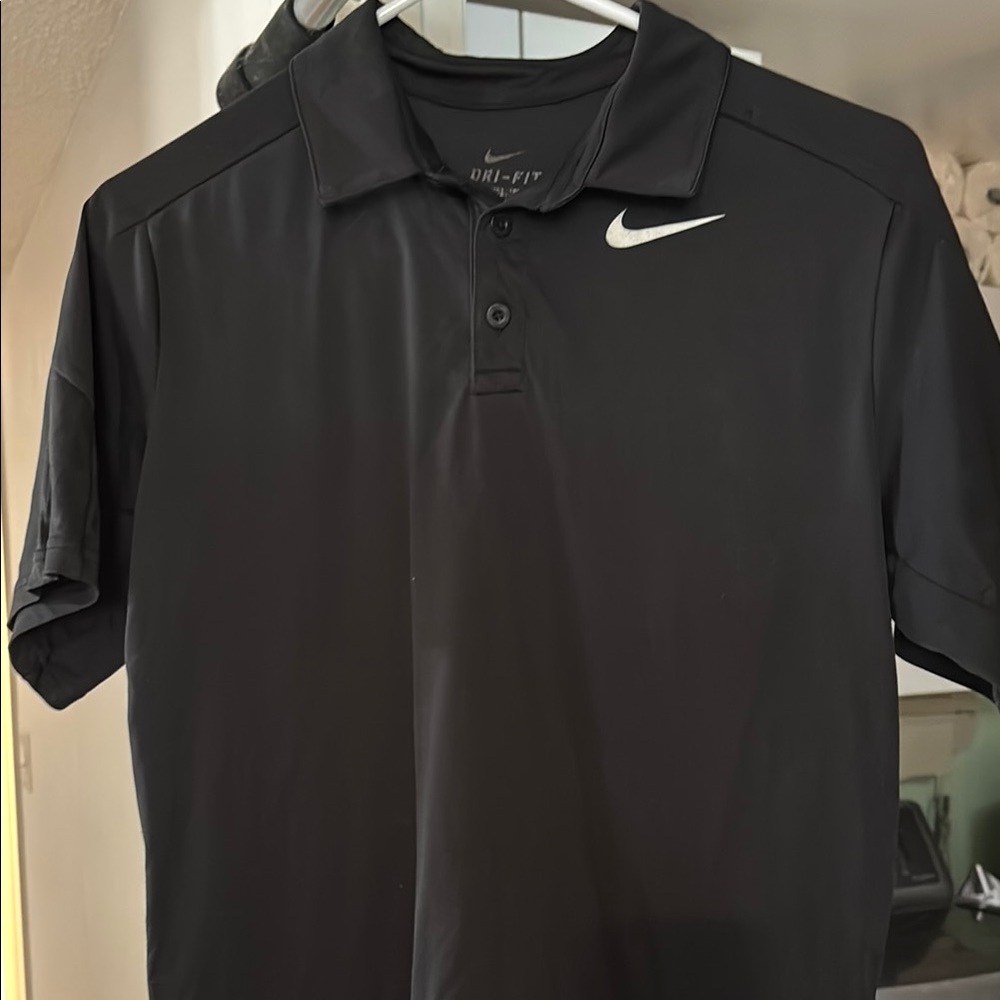 Used Nike Black Polo Shirt